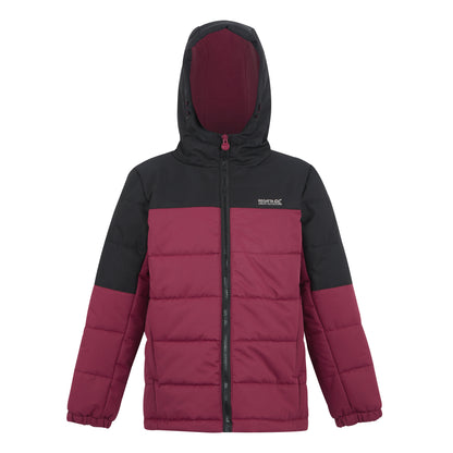 Black-Dark Pimento - Front - Regatta Childrens-Kids Lofthouse Insulated Jacket