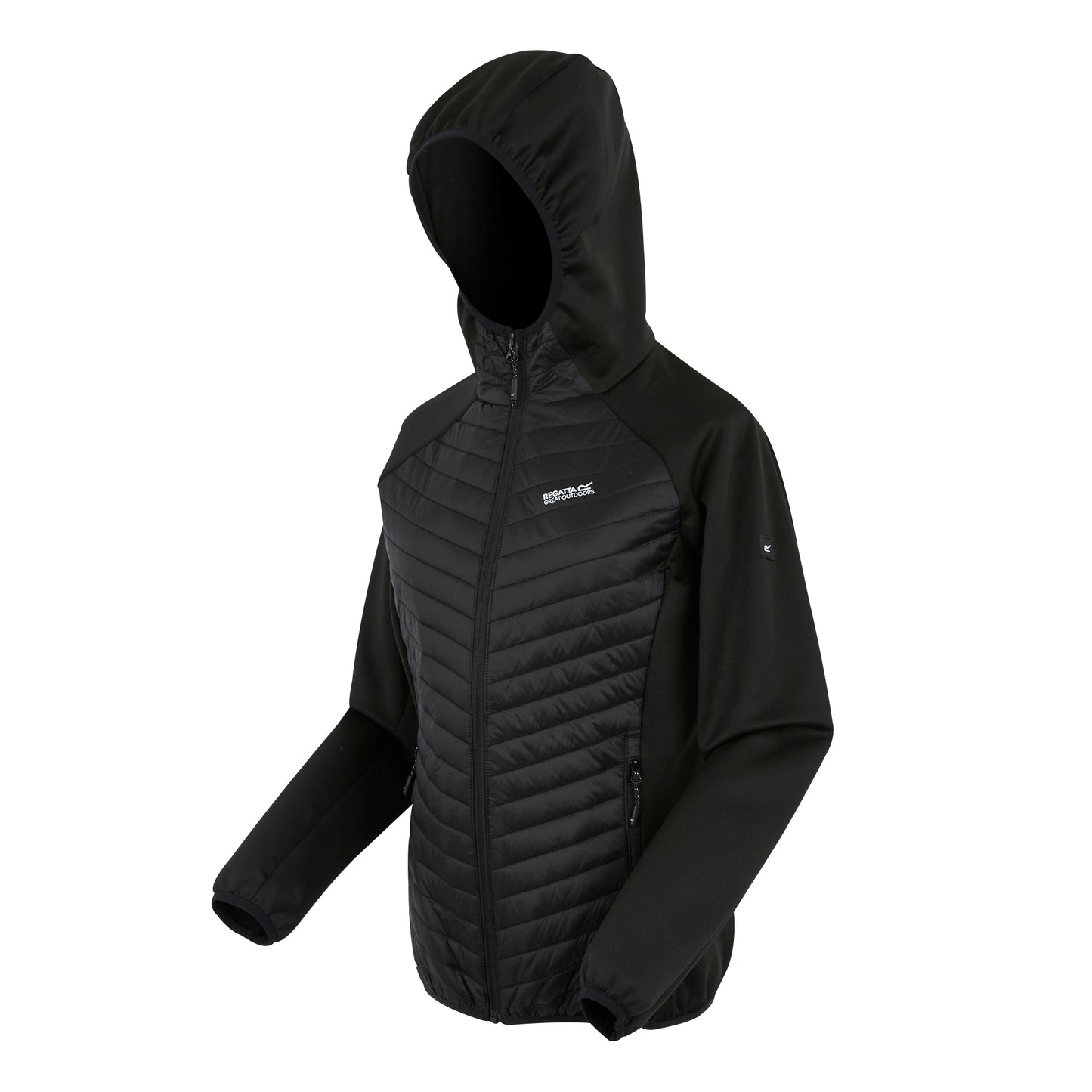 Black - Side - Regatta Womens-Ladies Anderson Hybrid Jacket