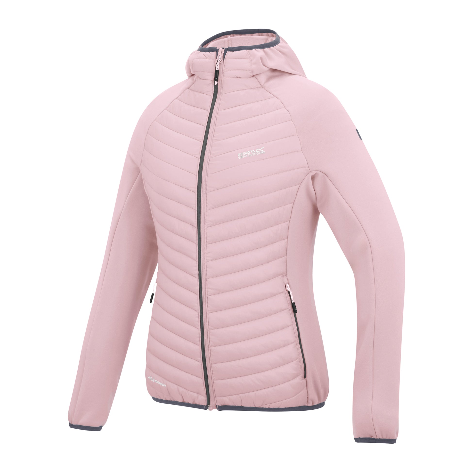 Powder Lilac - Side - Regatta Womens-Ladies Anderson Hybrid Jacket