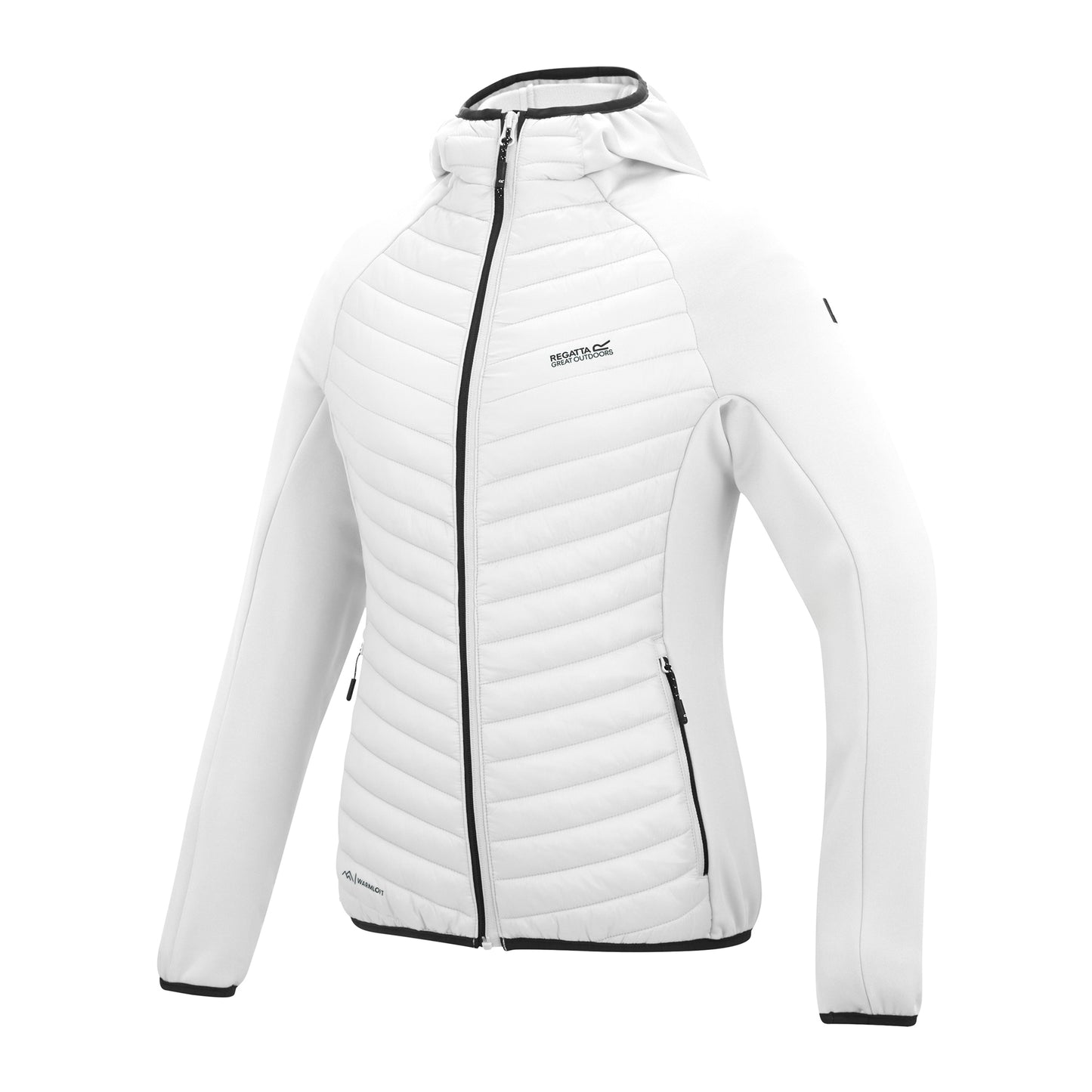 White - Side - Regatta Womens-Ladies Anderson Hybrid Jacket