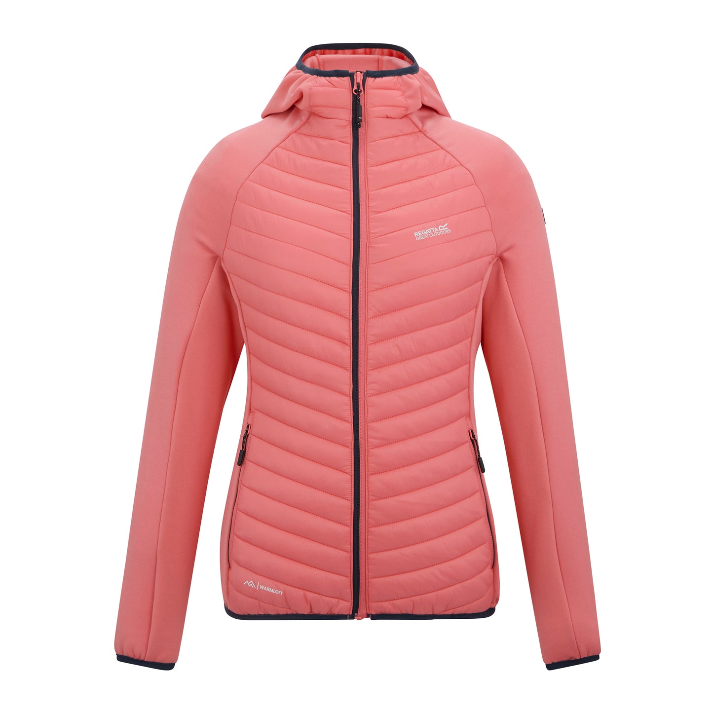 Peach Pink - Front - Regatta Womens-Ladies Anderson Hybrid Jacket