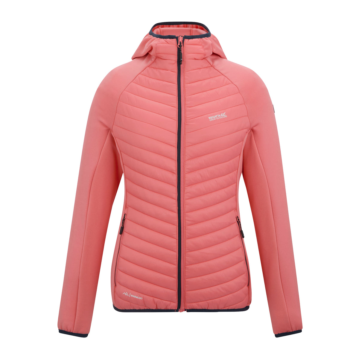 Peach Pink - Front - Regatta Womens-Ladies Anderson Hybrid Jacket