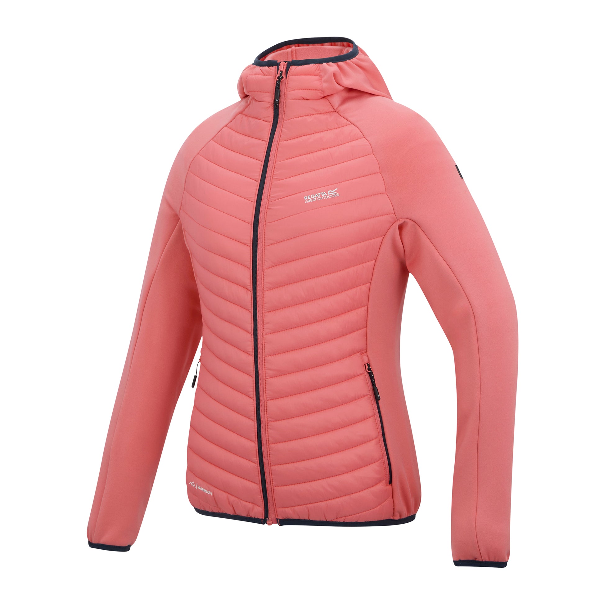 Peach Pink - Side - Regatta Womens-Ladies Anderson Hybrid Jacket