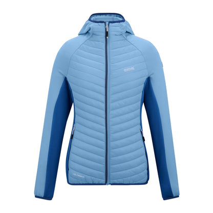 Washed Denim-Aviator Blue - Front - Regatta Womens-Ladies Anderson Hybrid Jacket