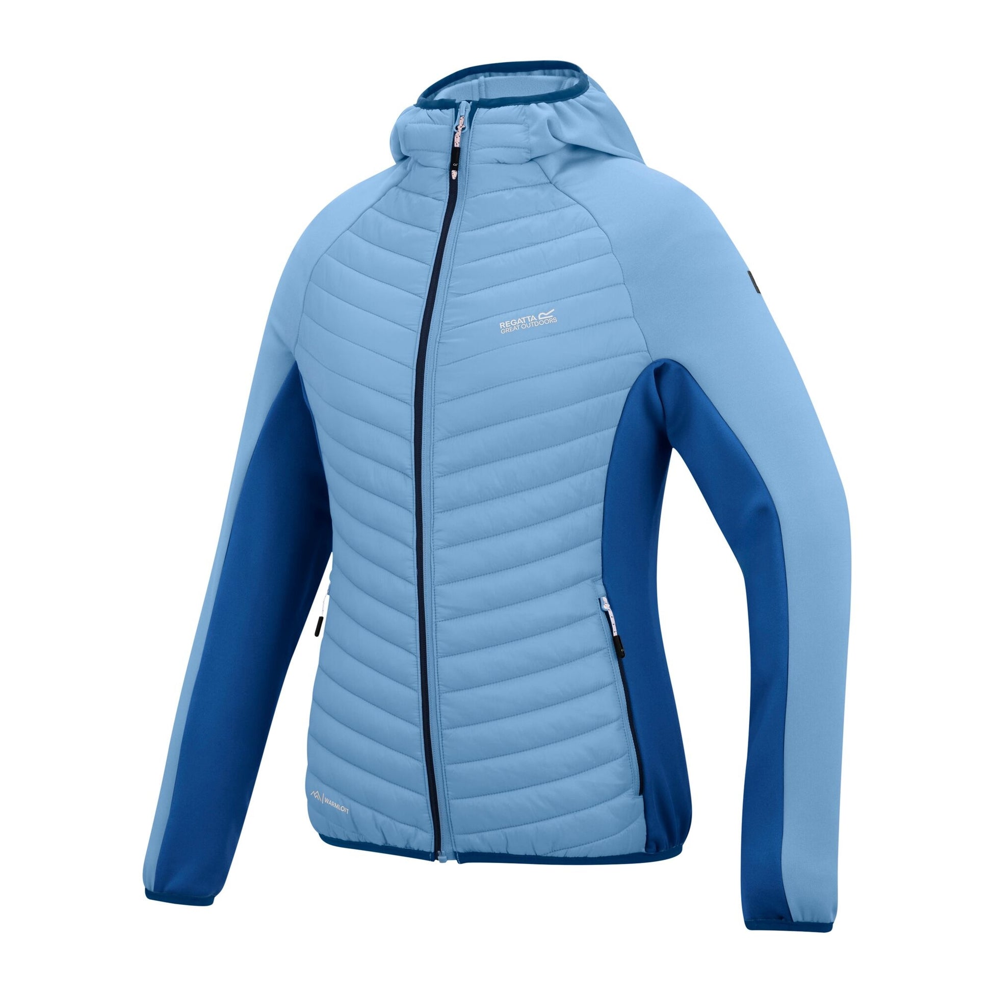 Washed Denim-Aviator Blue - Side - Regatta Womens-Ladies Anderson Hybrid Jacket