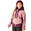 Dusty Rose-Fig - Lifestyle - Regatta Childrens-Kids Haydenbury Waterproof Soft Shell Jacket