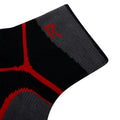 Dark Grey-Red - Back - Regatta Mens Trail Merino Mix Ankle Socks