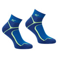 Blue-Lime Punch - Side - Regatta Mens Trail Merino Mix Ankle Socks