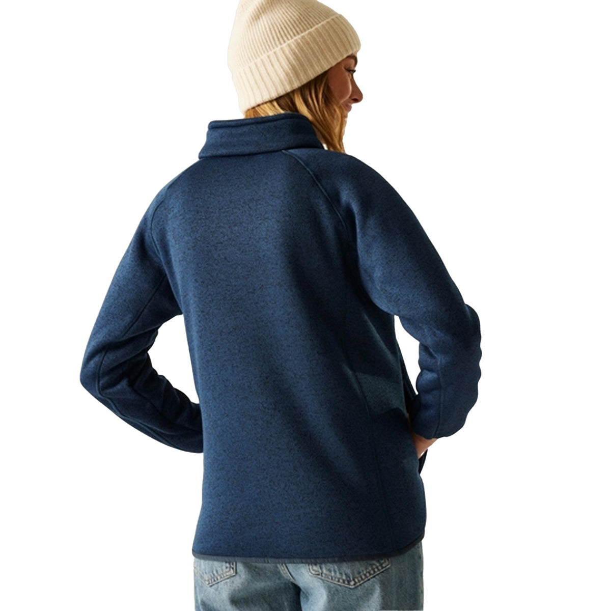 Navy - Pack Shot - Regatta Womens-Ladies Mellrey Full Zip Fleece