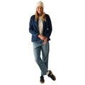 Navy - Close up - Regatta Womens-Ladies Mellrey Full Zip Fleece