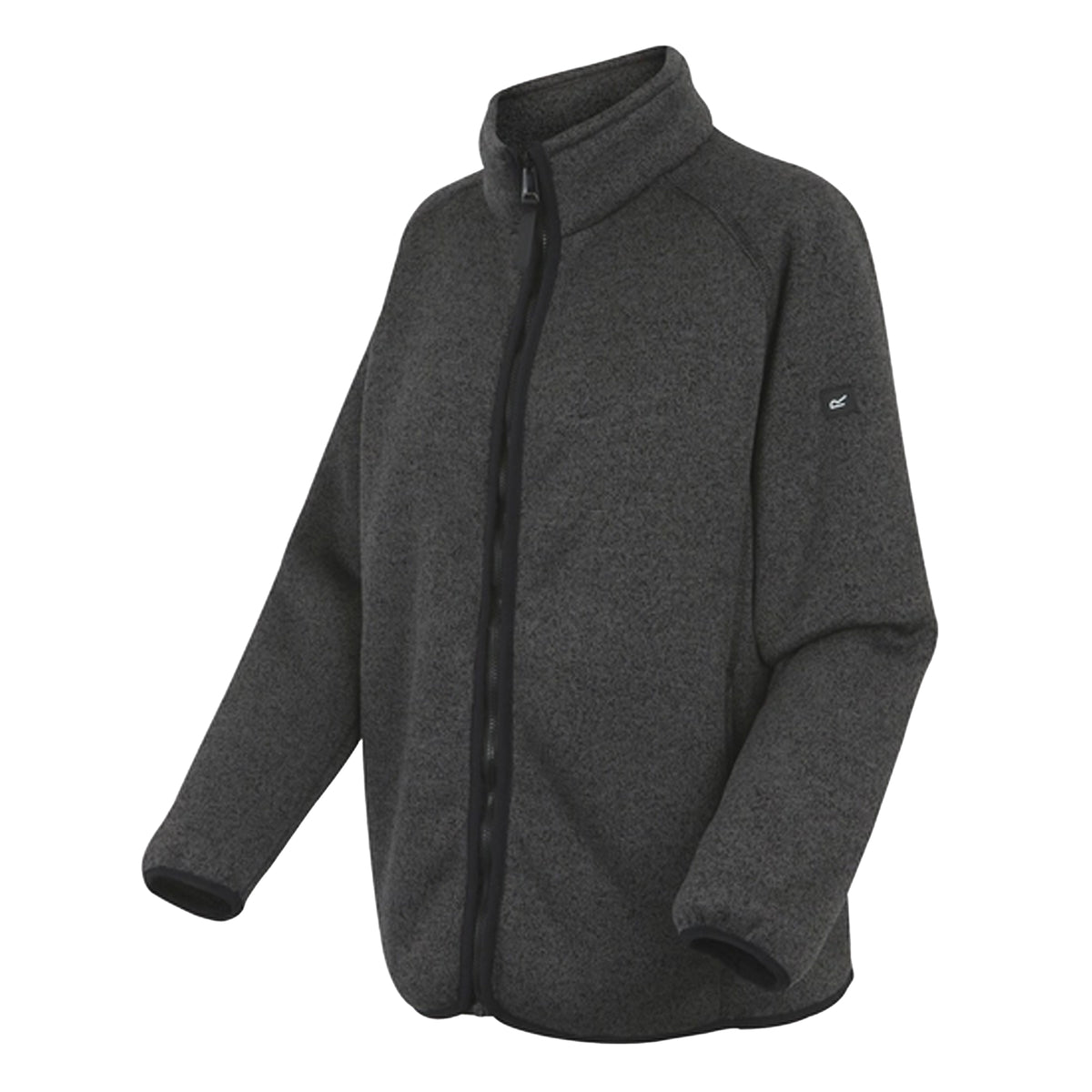 Black - Side - Regatta Womens-Ladies Mellrey Full Zip Fleece
