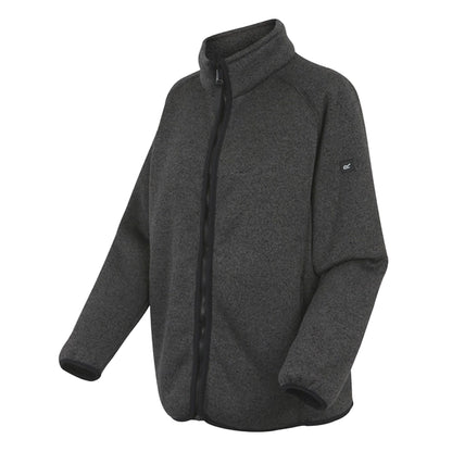 Black - Side - Regatta Womens-Ladies Mellrey Full Zip Fleece