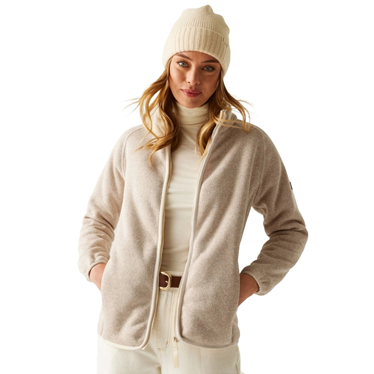 Light Vanilla - Lifestyle - Regatta Womens-Ladies Mellrey Full Zip Fleece