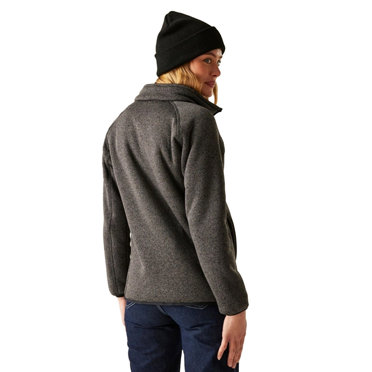 Black - Pack Shot - Regatta Womens-Ladies Mellrey Full Zip Fleece
