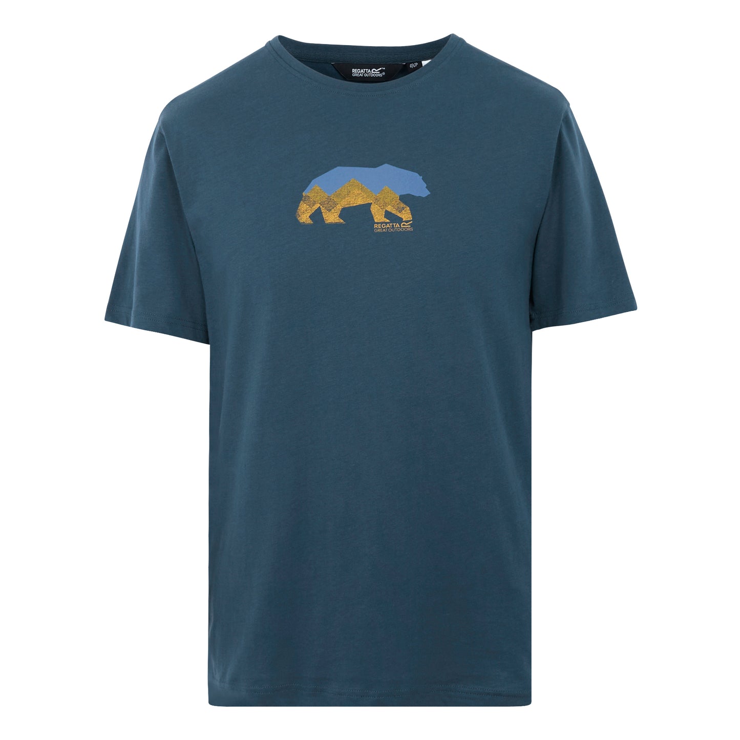 Moonlight Denim - Front - Regatta Mens Bear T-Shirt
