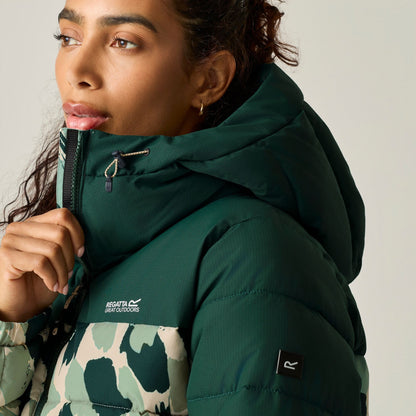 Deep Pine - Close up - Regatta Womens-Ladies Aldthorn Quilted Jacket