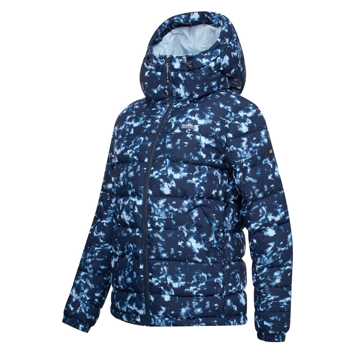 Navy - Side - Regatta Womens-Ladies Aldthorn Quilted Jacket