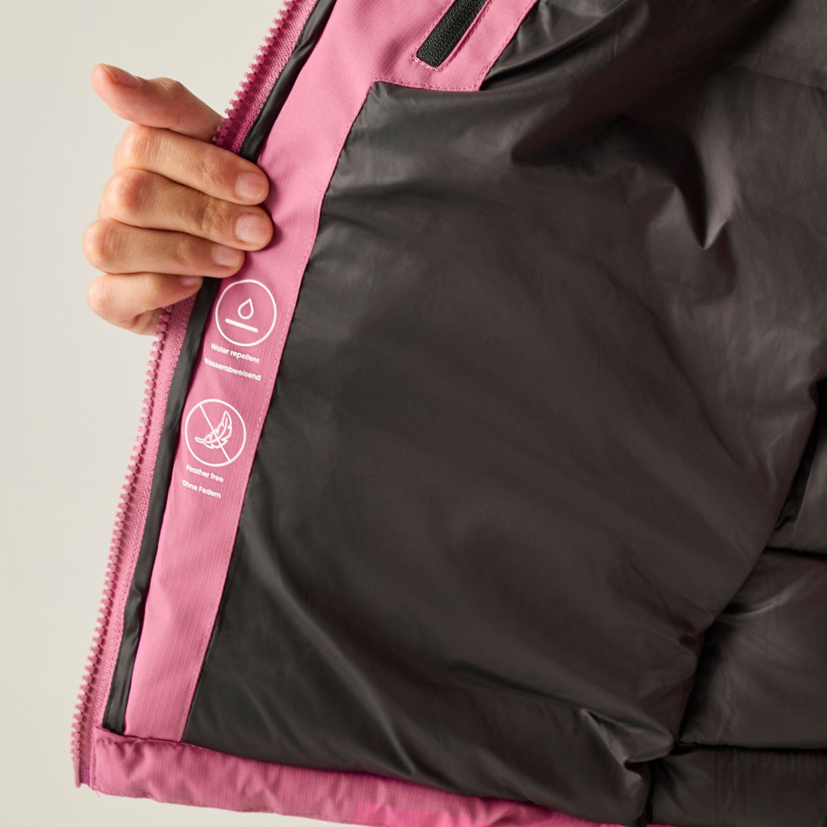 Violet-Black - Close up - Regatta Womens-Ladies Aldthorn Quilted Jacket
