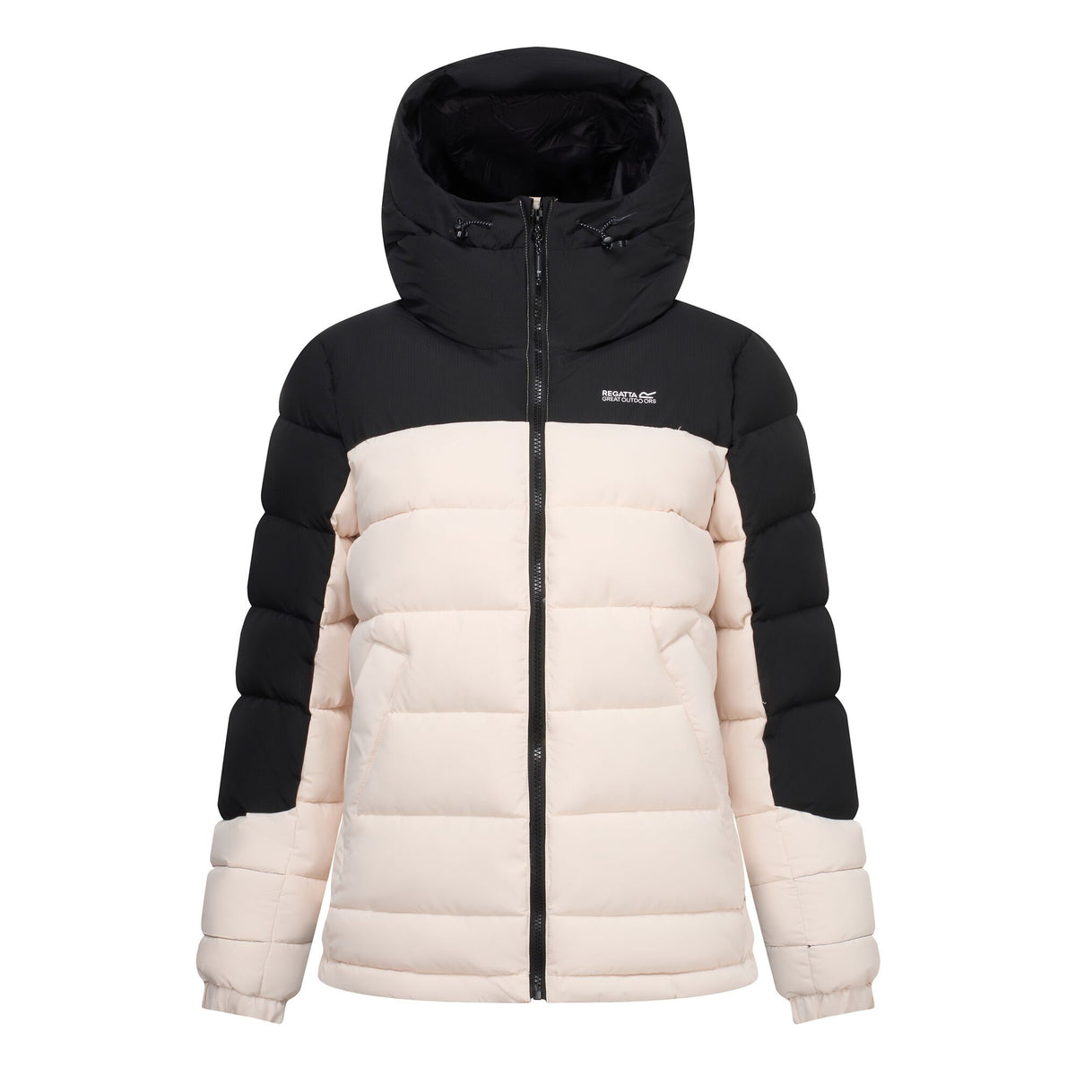 Light Vanilla-Black - Front - Regatta Womens-Ladies Aldthorn Quilted Jacket