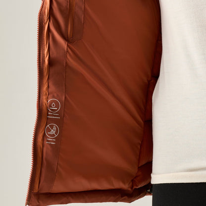 Burnt Henna - Pack Shot - Regatta Womens-Ladies Aldthorn Quilted Jacket