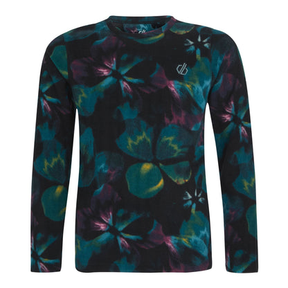 Multicoloured - Front - Dare 2B Childrens-Kids Electric Floral Print Thermal Base Layer Set