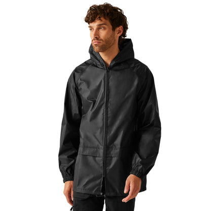 Black - Side - Regatta Great Outdoors Mens Outdoor Classics Waterproof Stormbreak Jacket