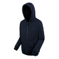 Navy-Black - Side - Regatta Mens Naddle Fleece Full Zip Hoodie