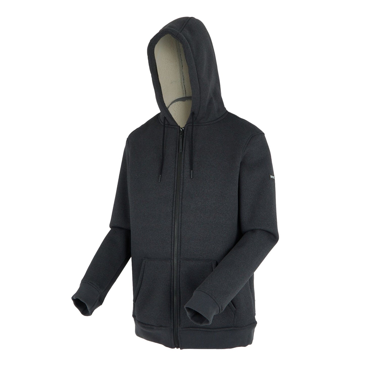 Black - Side - Regatta Mens Naddle Fleece Full Zip Hoodie