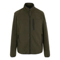 Olive Green - Front - Regatta Mens Aidey Fleece Full Zip Hoodie