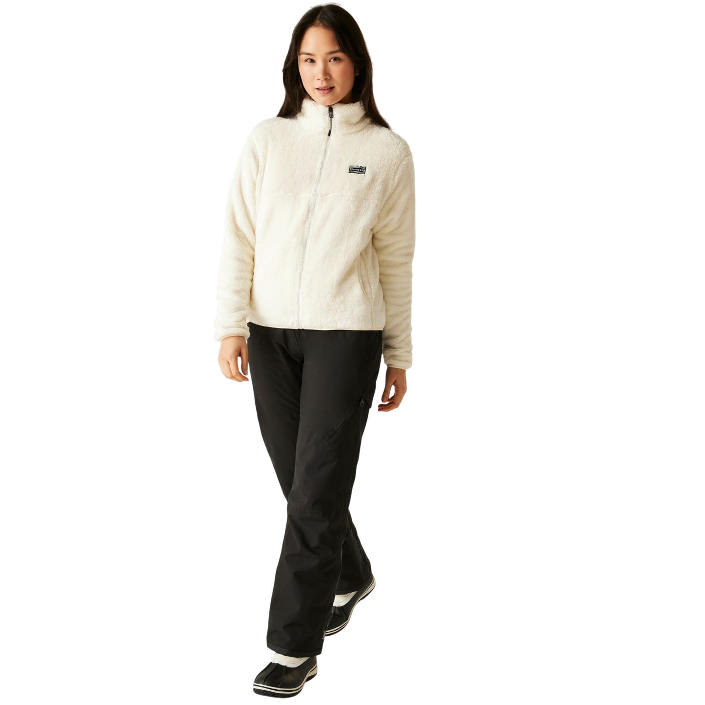 Egret - Close up - Dare 2B Womens-Ladies Gnarly Fleece Top
