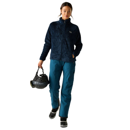 Navy - Close up - Dare 2B Womens-Ladies Gnarly Fleece Top