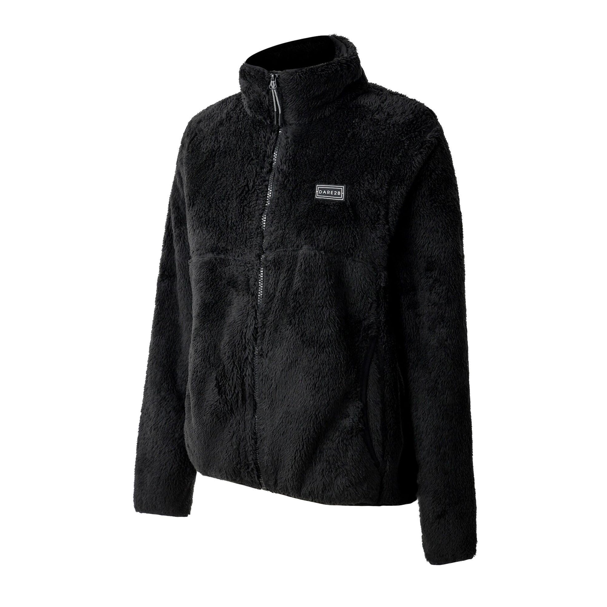 Black - Side - Dare 2B Womens-Ladies Gnarly Fleece Top