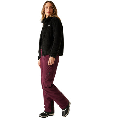 Black - Close up - Dare 2B Womens-Ladies Gnarly Fleece Top
