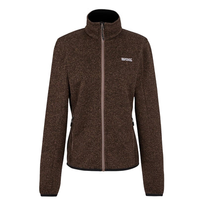 Mocha - Front - Regatta Womens-Ladies Newhill Full Zip Fleece Jacket