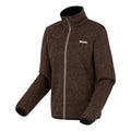 Mocha - Side - Regatta Womens-Ladies Newhill Full Zip Fleece Jacket