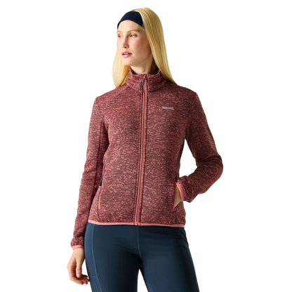 Peach Pink - Pack Shot - Regatta Womens-Ladies Newhill Full Zip Fleece Jacket