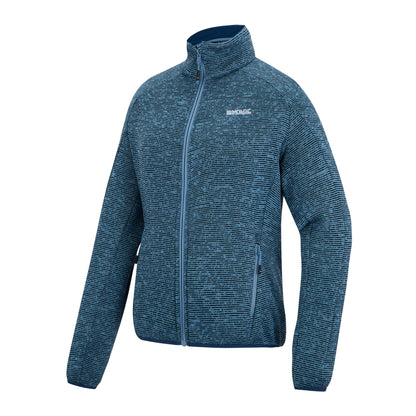 Washed Denim - Side - Regatta Womens-Ladies Newhill Full Zip Fleece Jacket