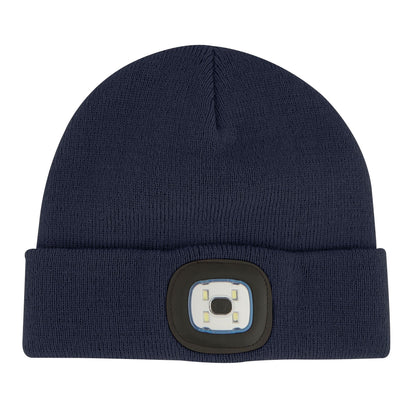 Navy - Front - Regatta Childrens-Kids Torch Beanie