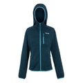 Moroccan Blue - Front - Regatta Womens-Ladies Newhill Hooded Fleece Jacket