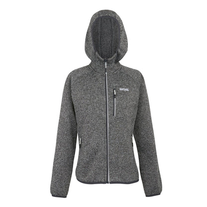Cyberspace - Front - Regatta Womens-Ladies Newhill Hooded Fleece Jacket