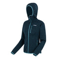 Moroccan Blue - Side - Regatta Womens-Ladies Newhill Hooded Fleece Jacket