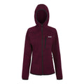Dark Pimento - Front - Regatta Womens-Ladies Newhill Hooded Fleece Jacket