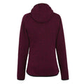 Dark Pimento - Back - Regatta Womens-Ladies Newhill Hooded Fleece Jacket