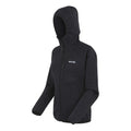 Black - Side - Regatta Womens-Ladies Newhill Hooded Fleece Jacket