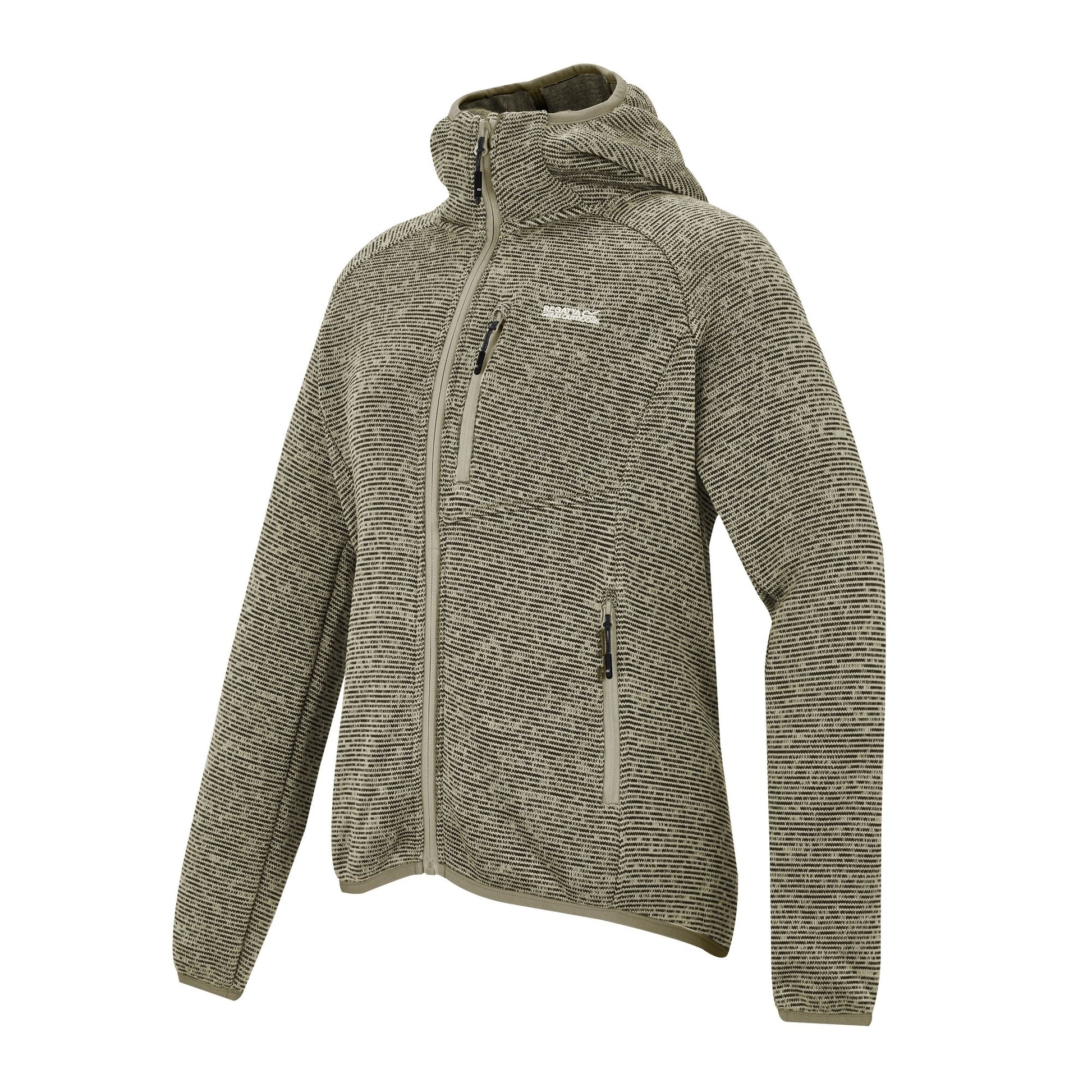Parchment - Side - Regatta Womens-Ladies Newhill Hooded Fleece Jacket