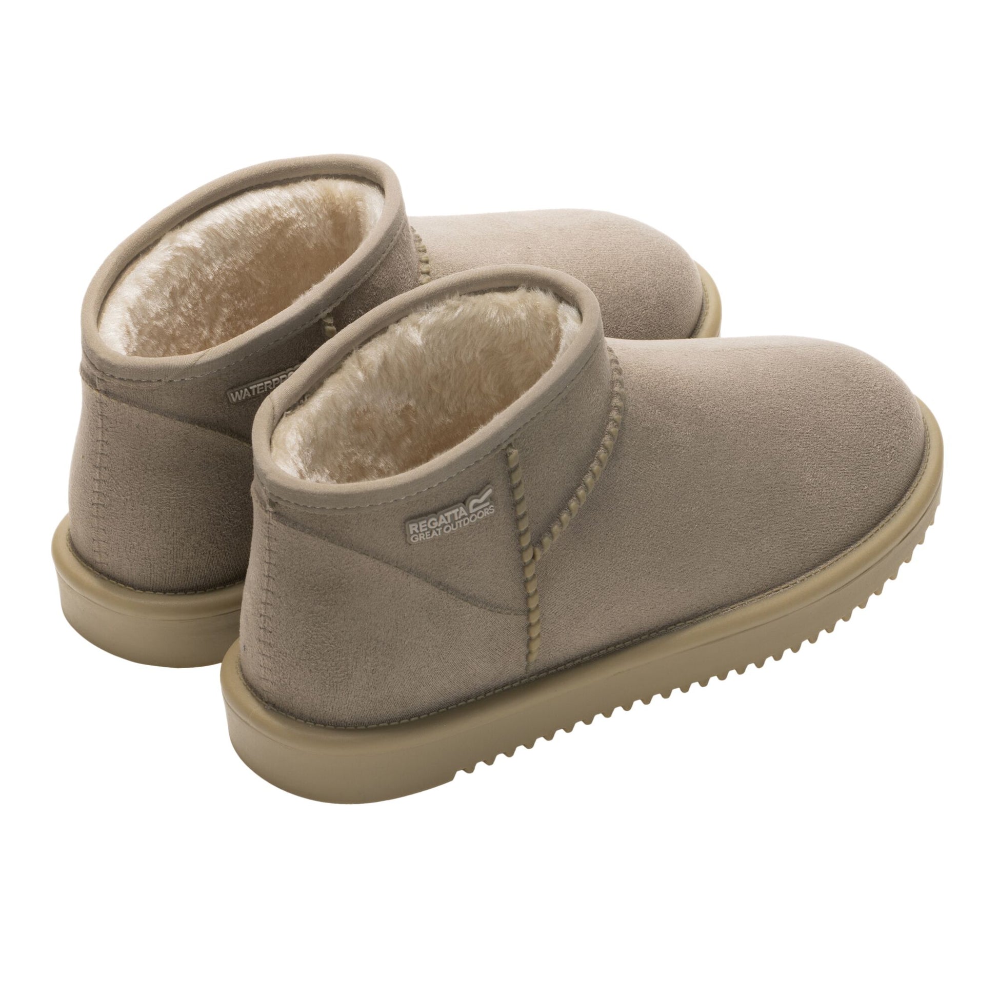 Soft Taupe - Back - Regatta Womens-Ladies Risley Mules