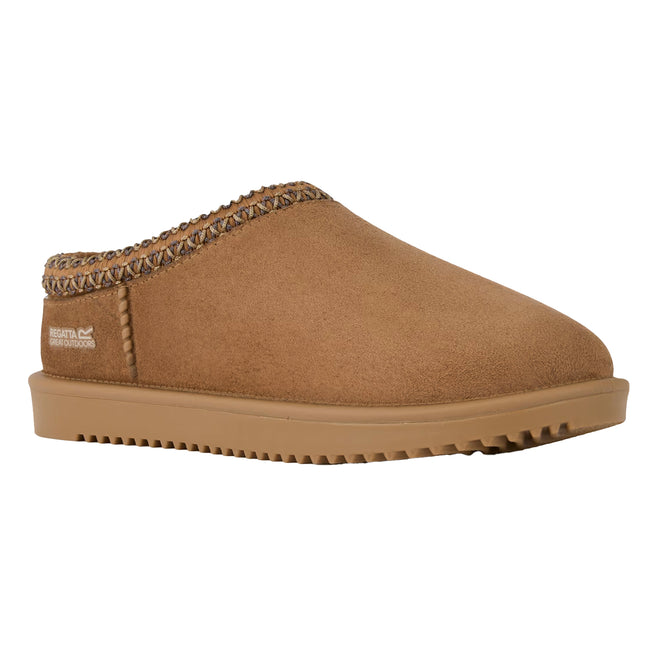 Burnt Tan - Front - Regatta Womens-Ladies Risley Mules