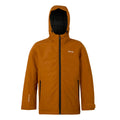 Pumpkin Spice-Black - Front - Regatta Childrens-Kids Frelton Waterproof Jacket
