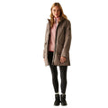 Mocha-Perfectly Pale - Close up - Regatta Womens-Ladies Gwynn Insulated Waterproof Jacket