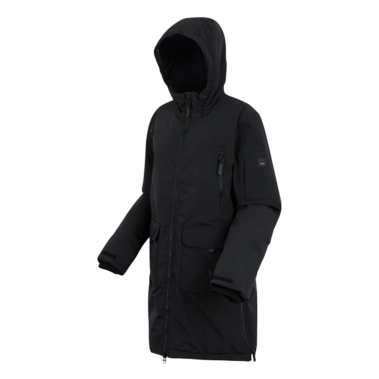Black - Side - Regatta Womens-Ladies Gwynn Insulated Waterproof Jacket